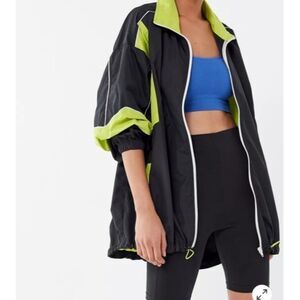 Urban Outfitters Nico Oversized Zip-Front Windbreaker Jacket